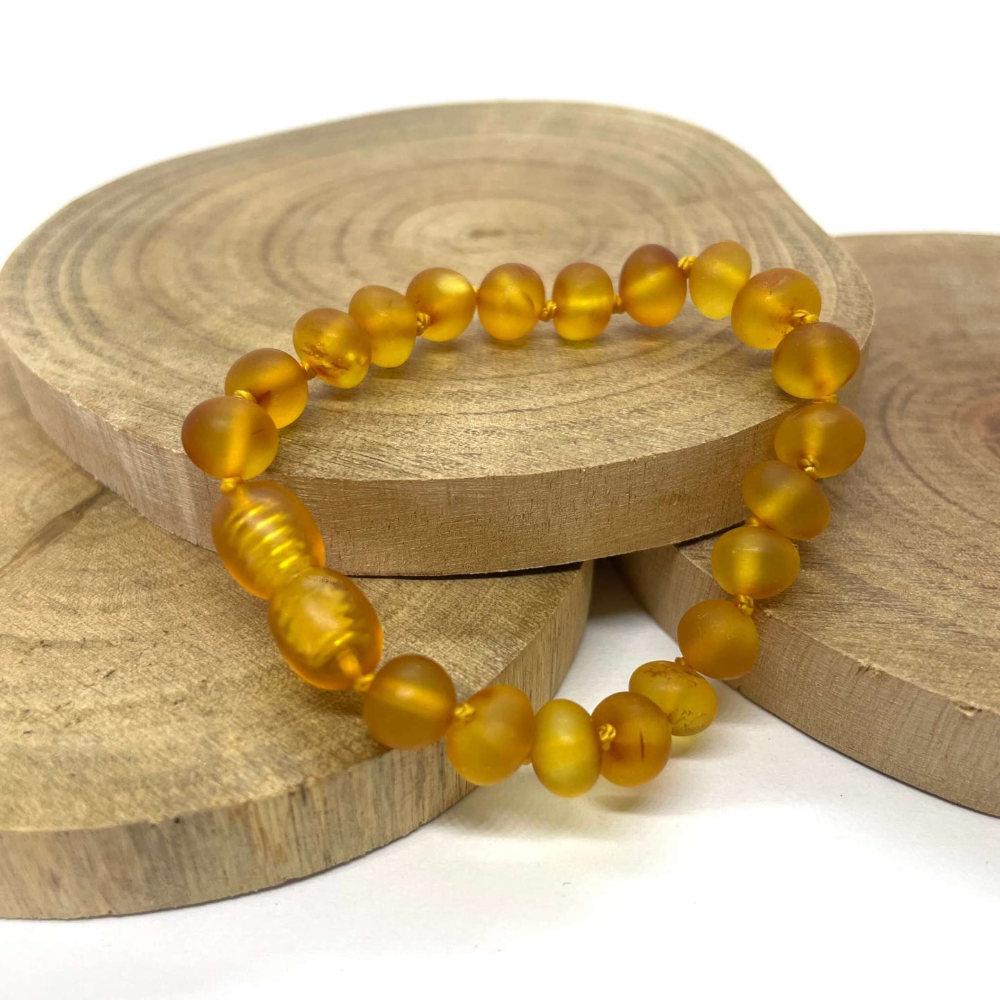 honey raw amber baby bracelet and anklet
