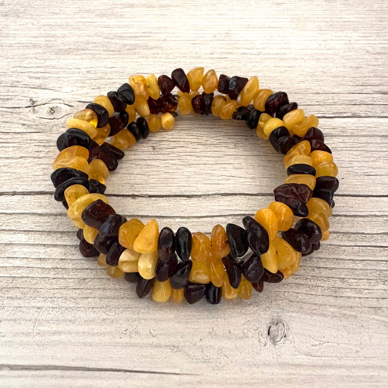 cuff beaded multicoloured amber bracelet