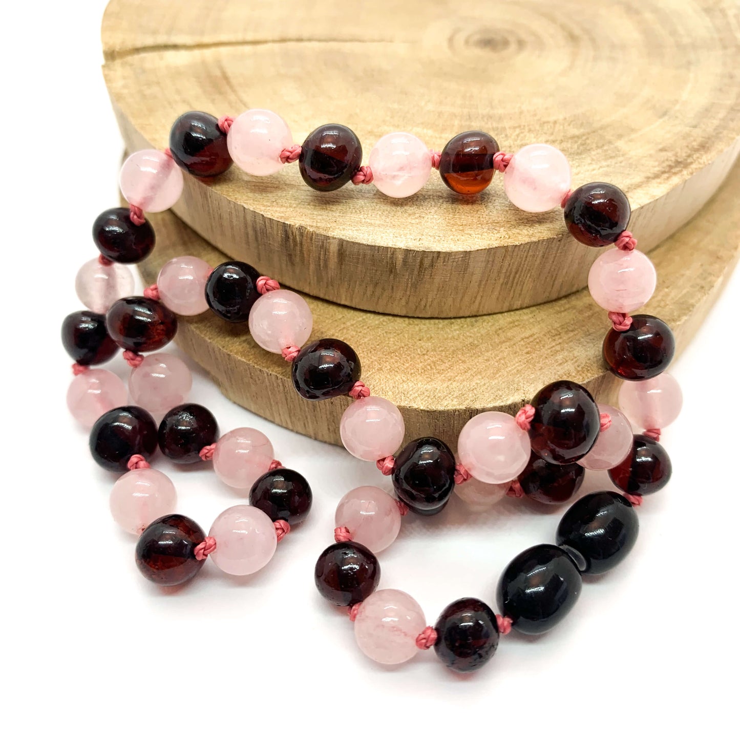 Baby amber multicoloured necklace
