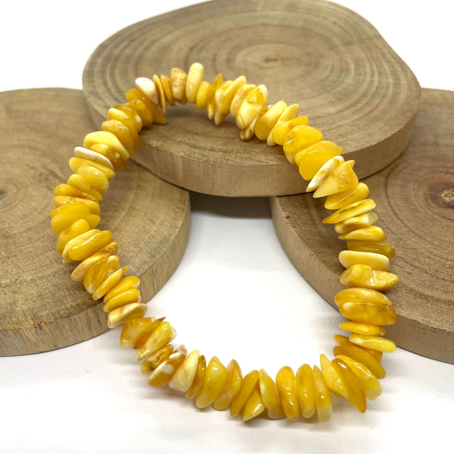 natural amber beaded butterscotch bracelet