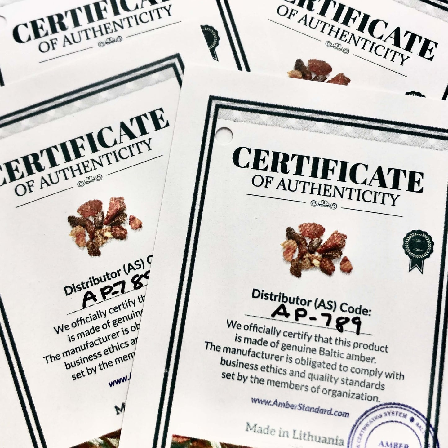 Certificate of authenticity