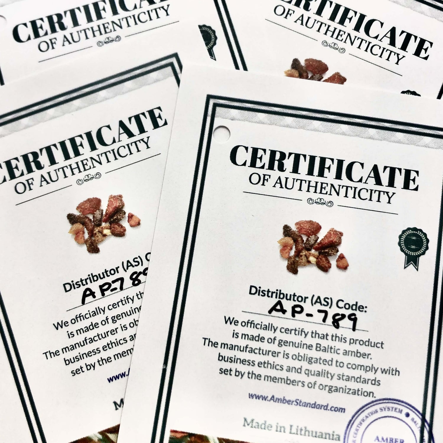 Certificate of authenticity