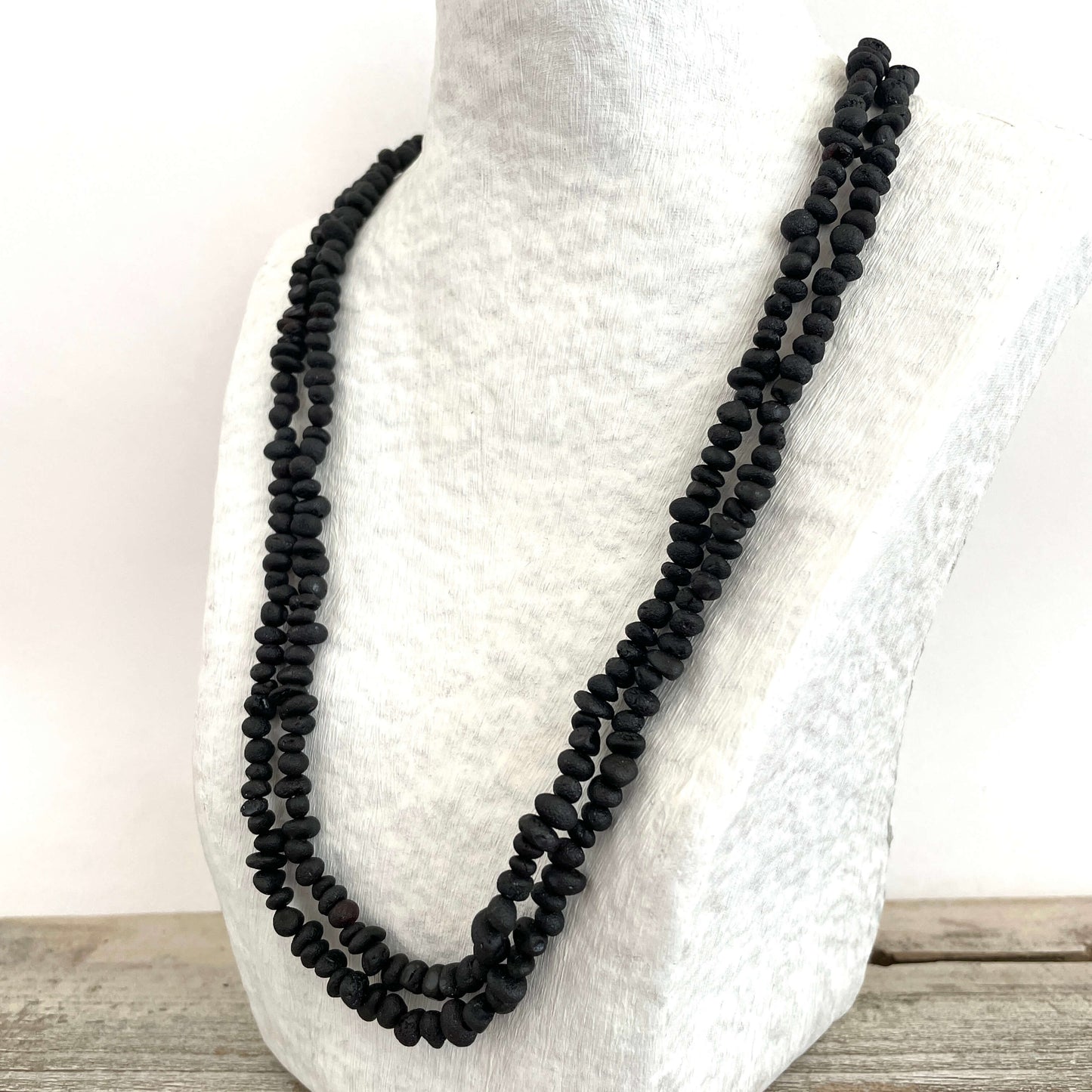 dark cherry baltic amber beaded necklace