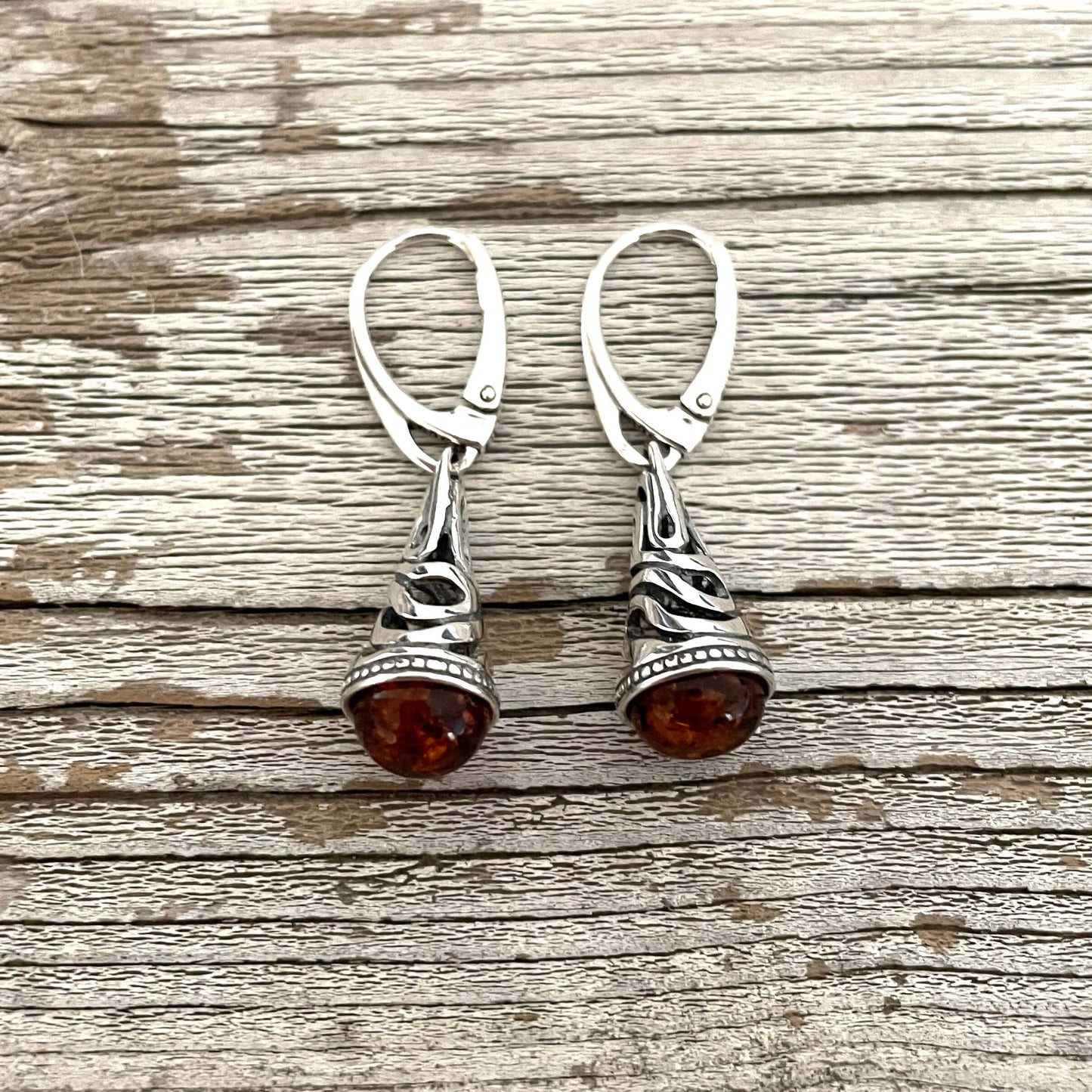 cognac amber dangle earrings earrings
