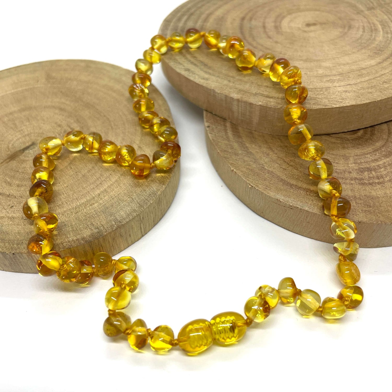 Polished Honey Amber Toddler Necklace Amber Secrets