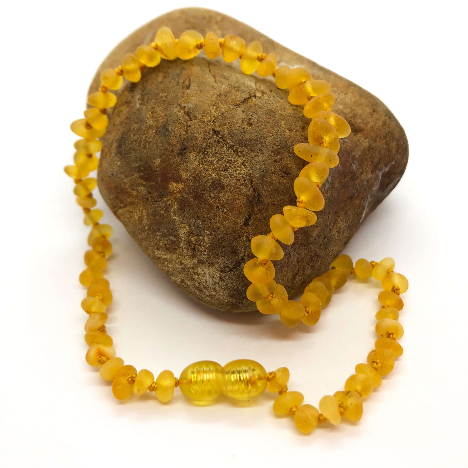 raw honey amber baby necklace