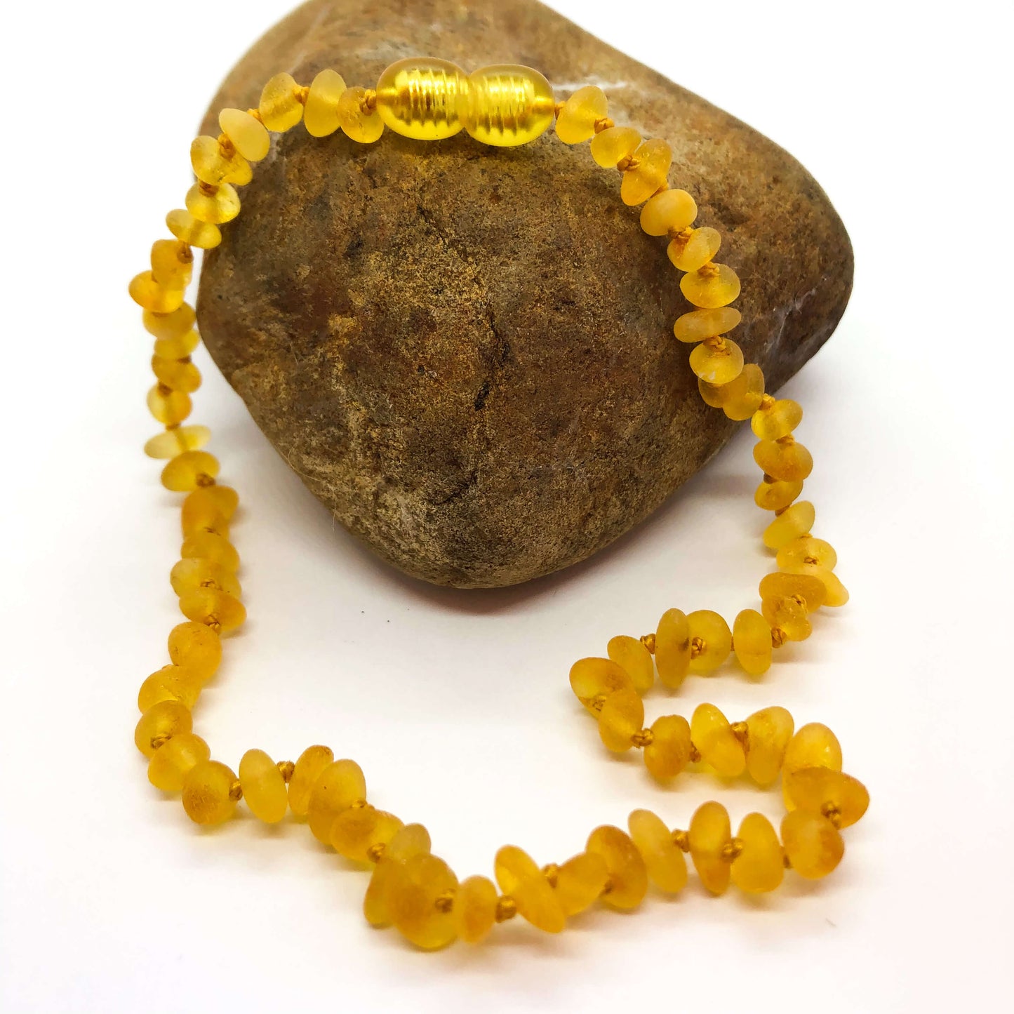 raw honey amber baby necklace