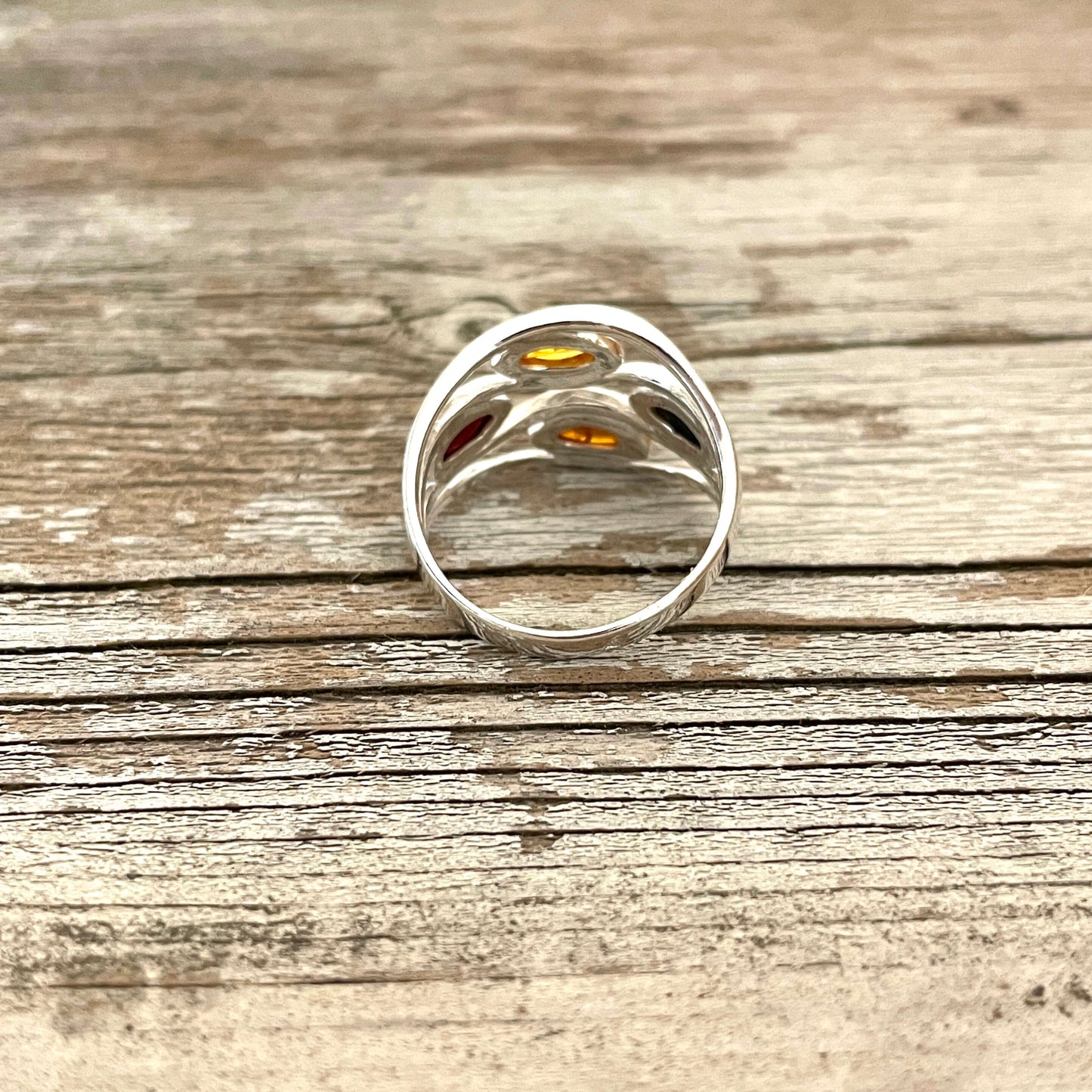 Unique Amber Ring