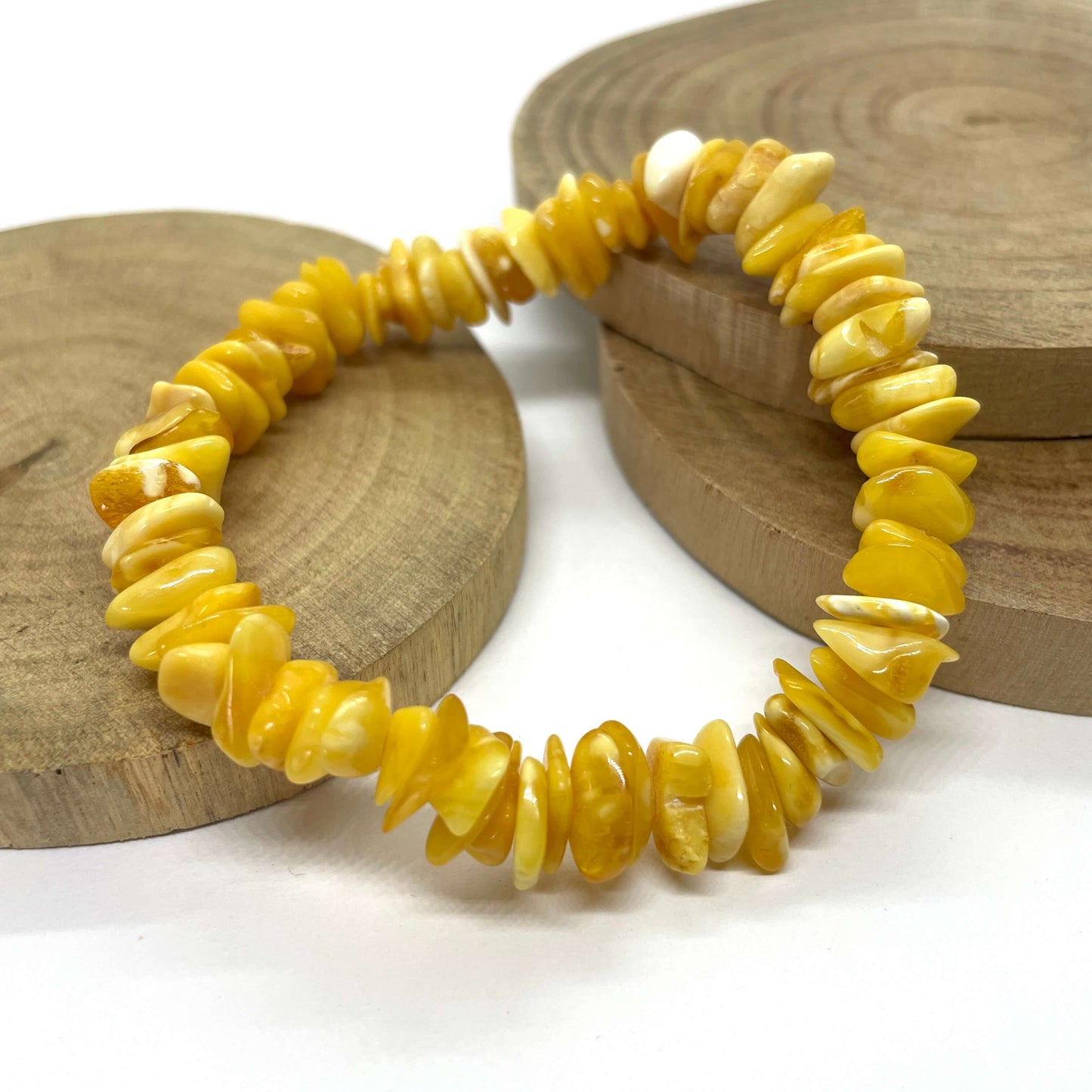 natural amber beaded butterscotch bracelet