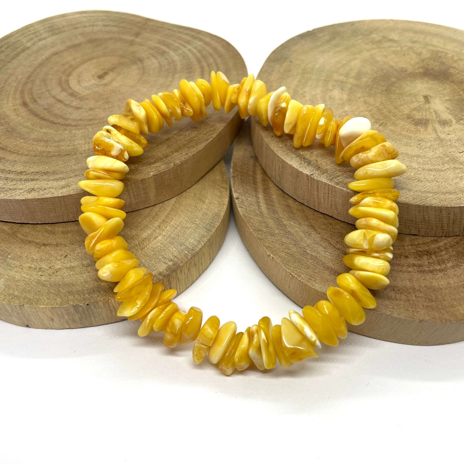 natural amber beaded butterscotch bracelet