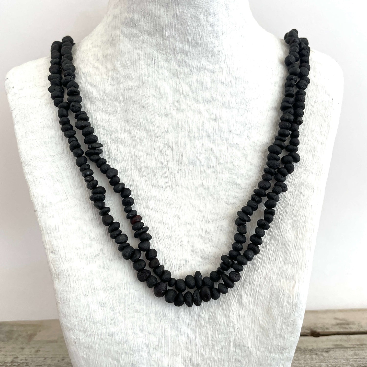 dark cherry baltic amber beaded necklace