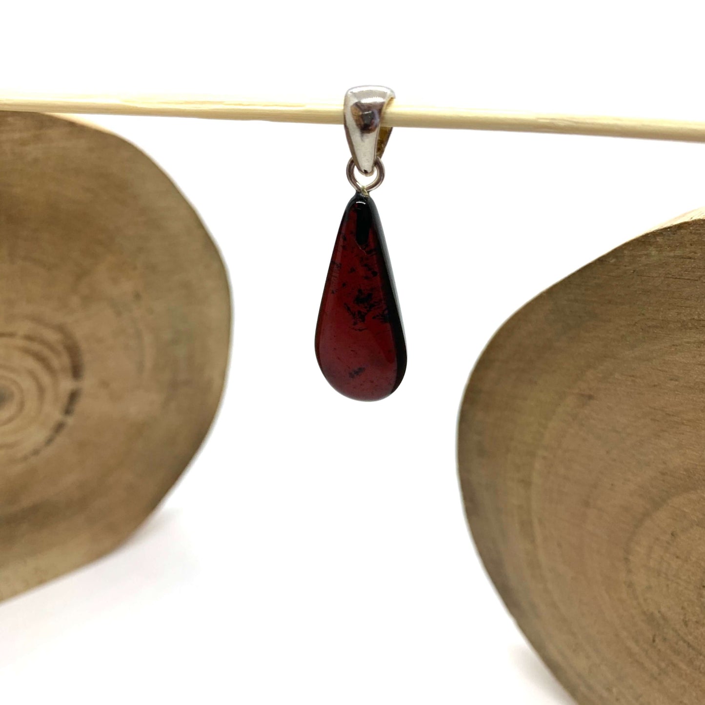 cherry amber pendant
