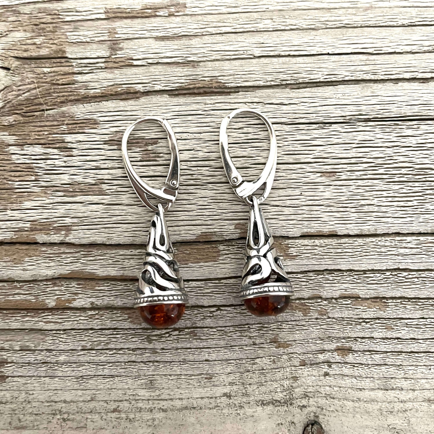 cognac amber dangle earrings earrings 