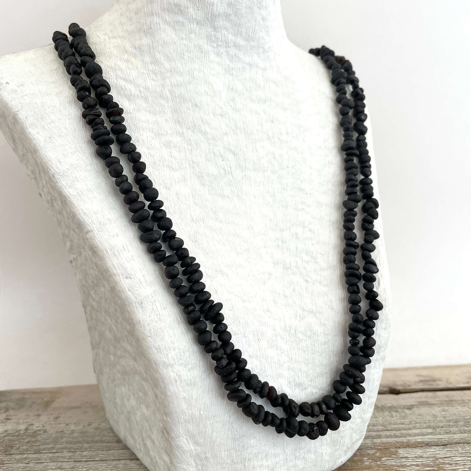 dark cherry baltic amber beaded necklace