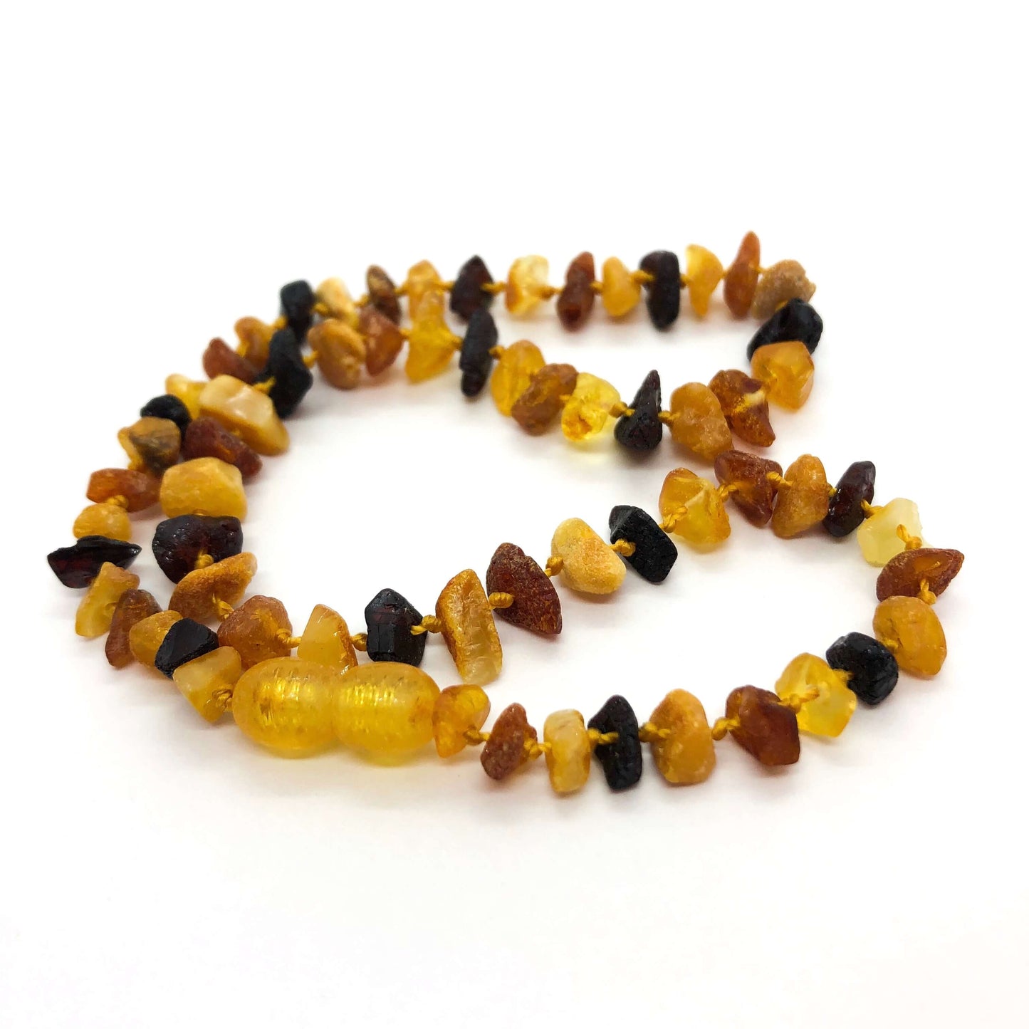 Raw Natural Baltic Amber Baby Necklace