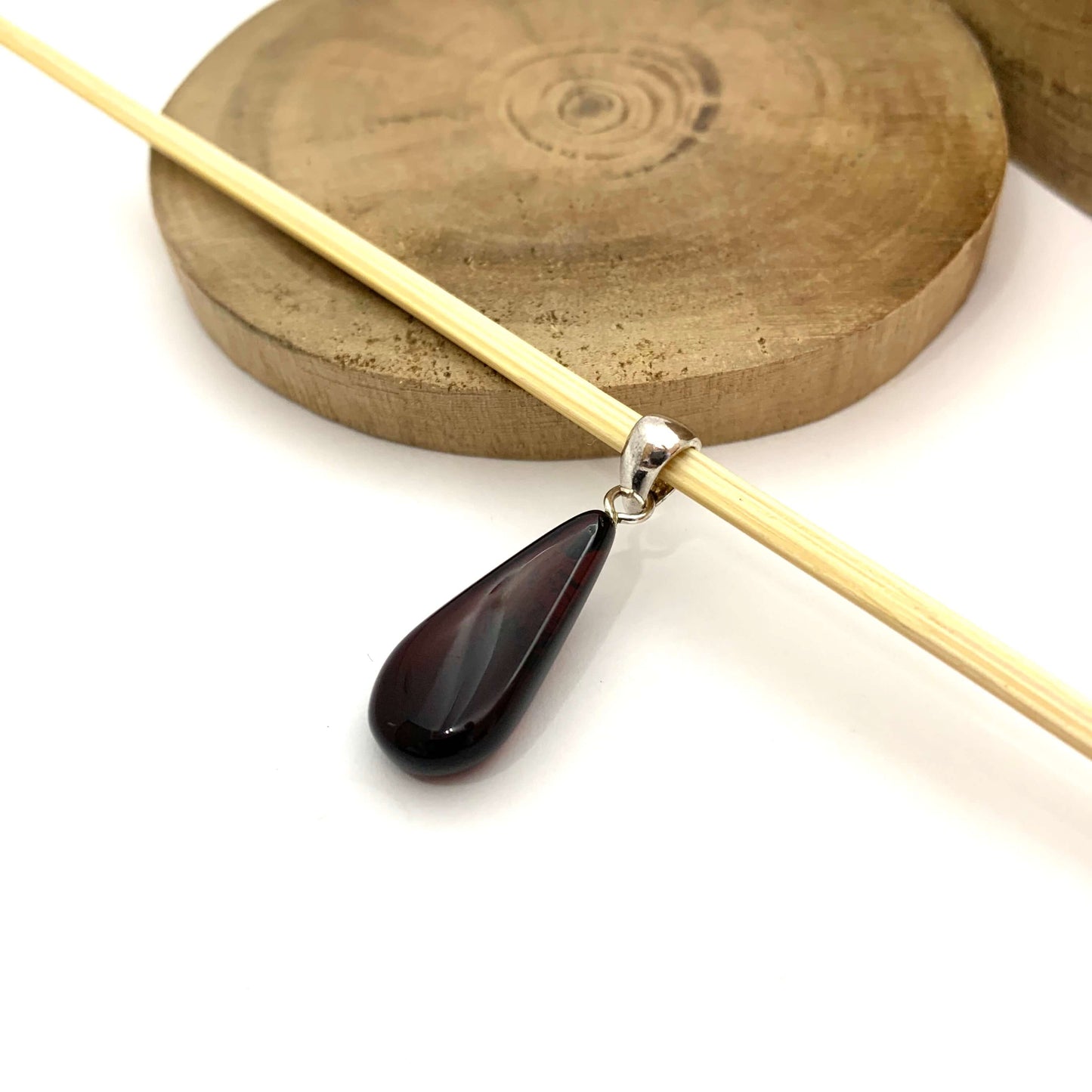 cherry amber pendant