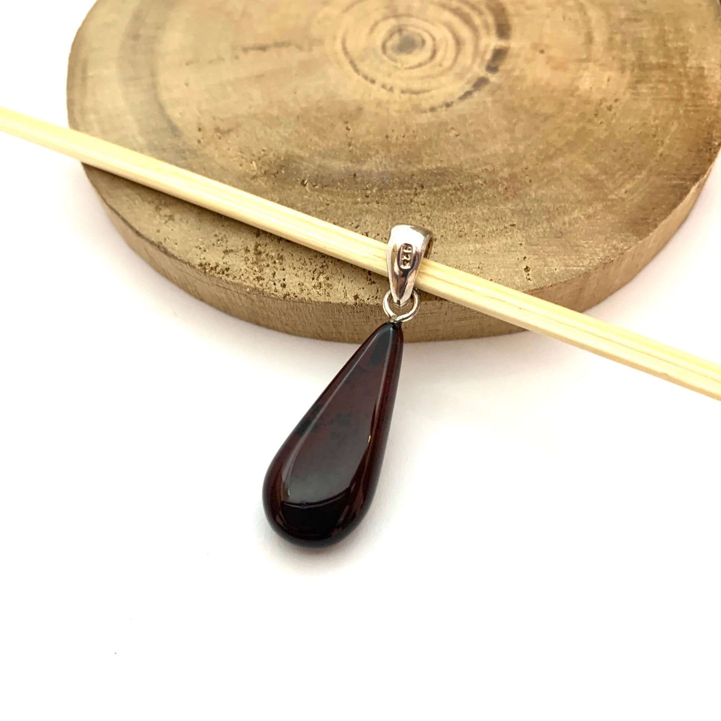 cherry amber pendant